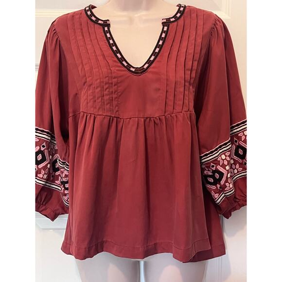 Marine Layer Tocaloma Boho Blouse, Size Small - Picture 1 of 8